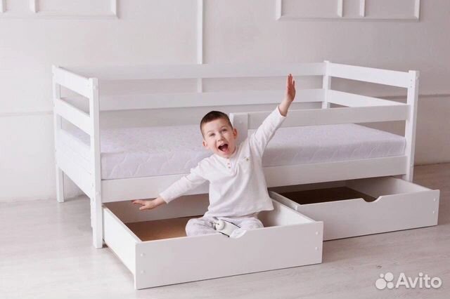 Детская кроватка софа из массива сосны