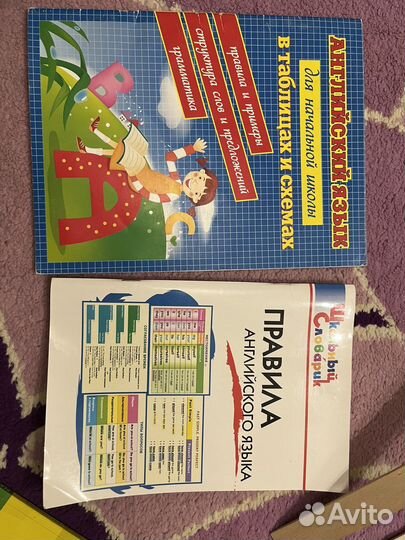 Английский в таблицах для детей и подростков