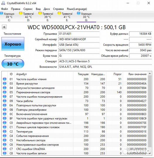 Hdd SATA 500gb 2.5 WD Blue