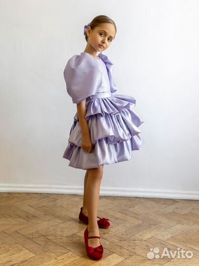 Платье нарядное сиреневое Роскошь с детства 152 см