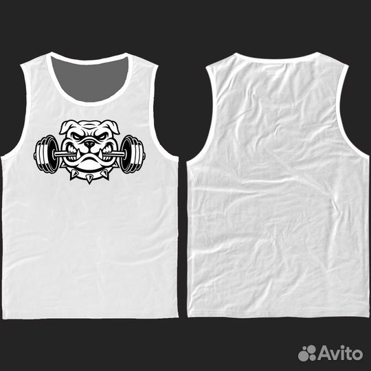Майка для фитнеса мужская любым дизайном