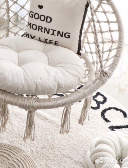 Садовая качели с подушкой/ Гамак / Новая