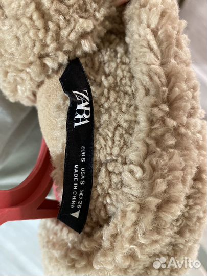 Шубка тедди zara