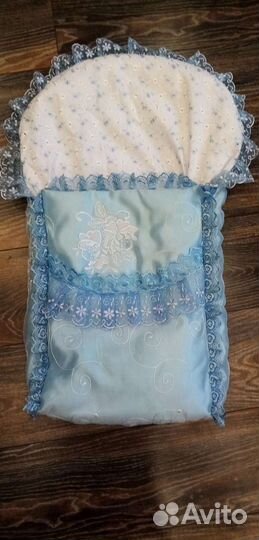 Конверт на выписку для мальчика осень - зима