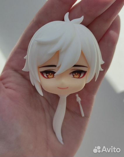 Волосы под покрас (белые) obitsu11/22 Zhongli