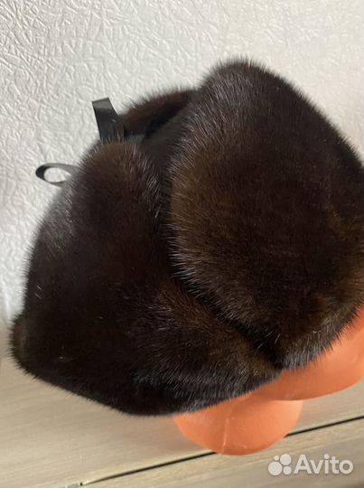 Норковая шапка мужская ушанка