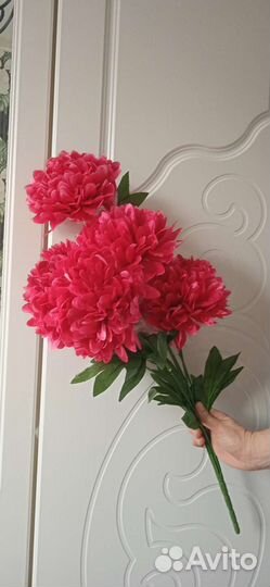 Искусственные цветы хризантемы очень большие