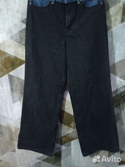 Джинсы женские широкие трубы