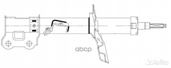 Амортизатор KIA soul 08- пер.лев.газ. AG 08141