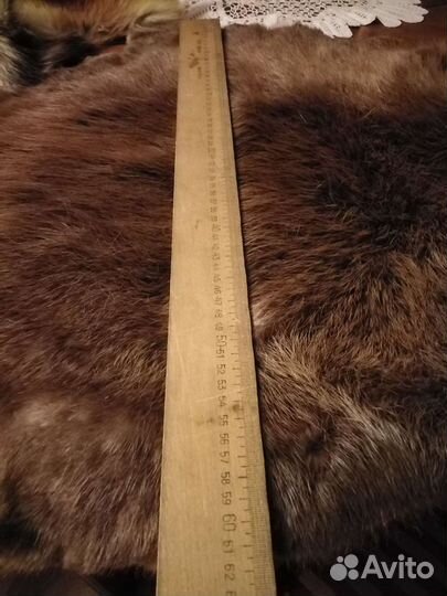 Воротник из песца, козлика, мех для рукоделия