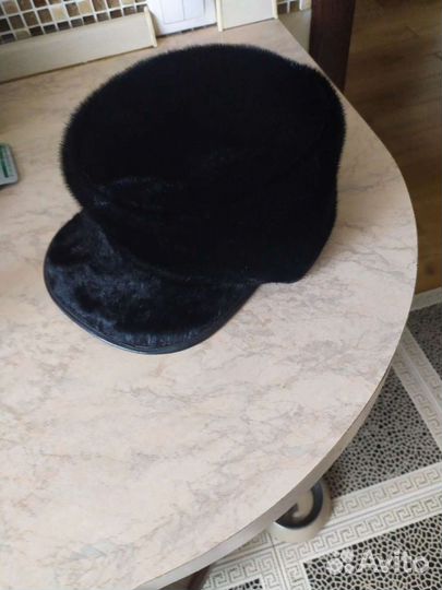 Меховая мужская кепка-немка из нерпы