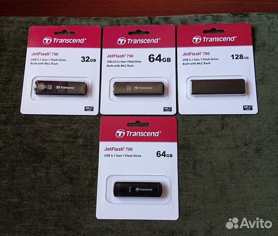 USB флешки Transcend 700/750/780 MLC 32/64/128GB
