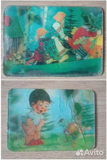 Стерео открытки. таблица умножения. СССР