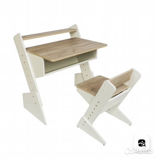 Растущая парта и стул бу