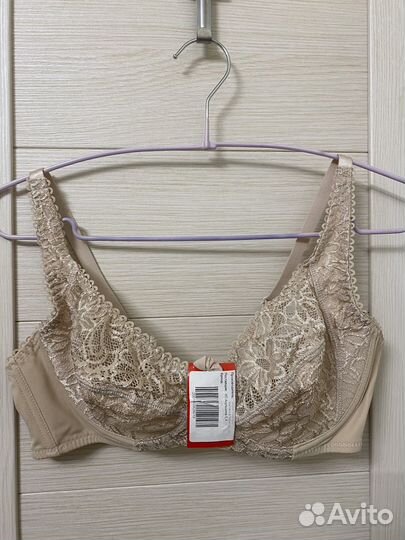 Бюстгальтер кружевной бежевый