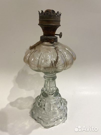 Керосиновая лампа, стекло. Настольная