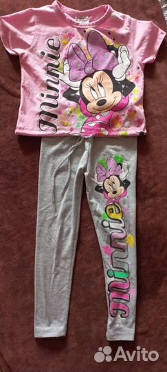 Костюм хлопковый:топ на шнуровке и лосины