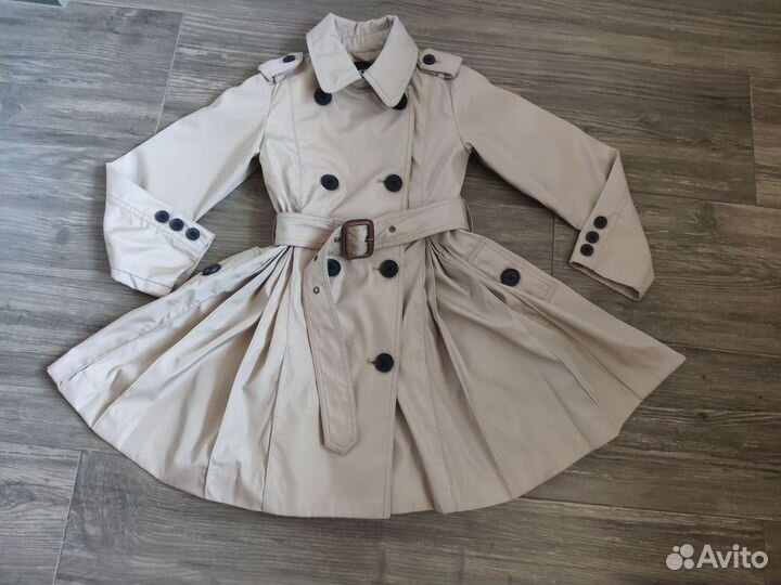 Плащ тренч для девочки 128