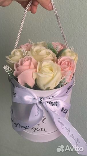 Букет из мыльных роз