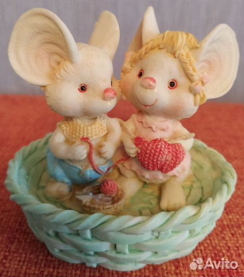 Милые мышата (полистоун) 7см х 8см