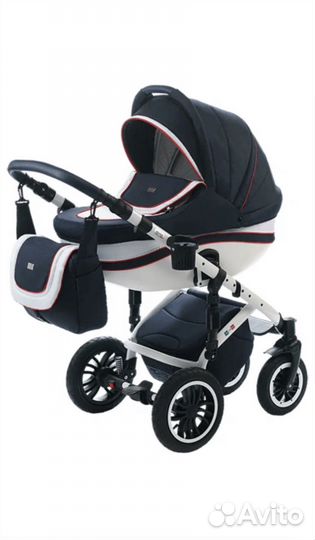 Коляска 3 в 1 + прогулочная+кроватка с матрасом