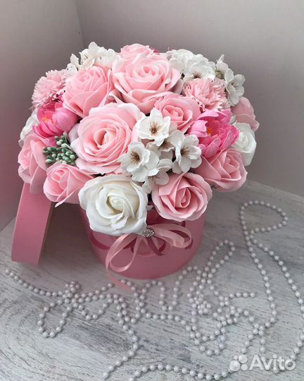 Мыльный букет из роз