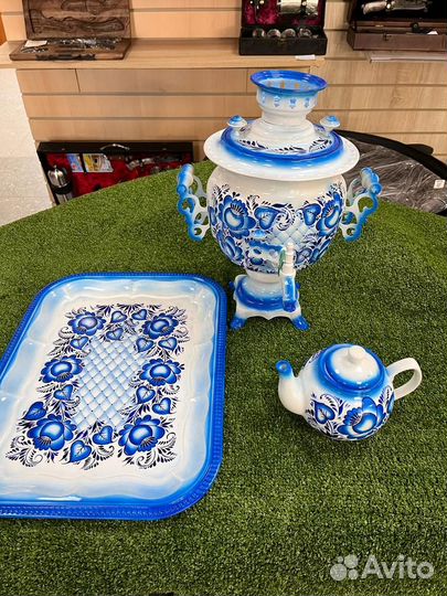 Самовар Гжель