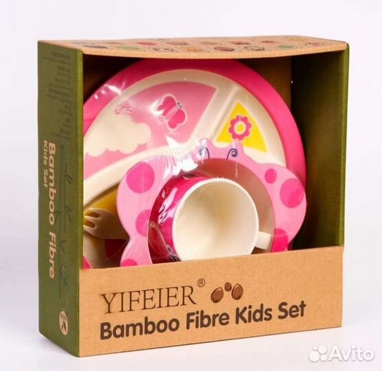 Набор детской бамбуковой посуды