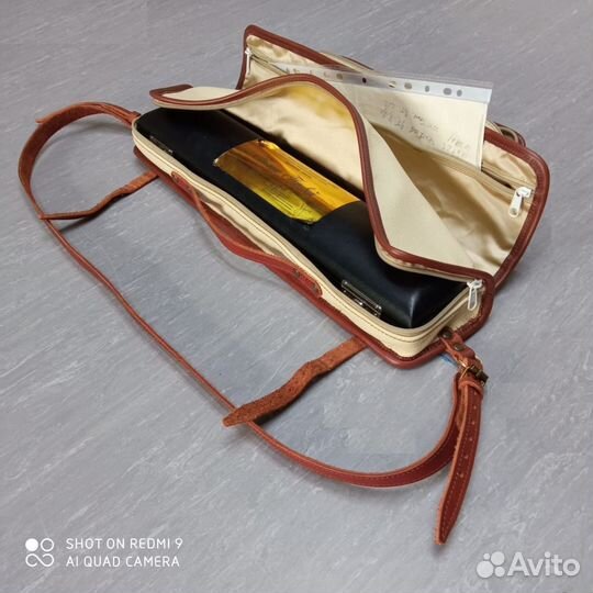 Чехол на кейс для флейты Bird leather white