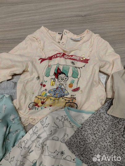 Детские вещи для девочки 6-12 мес
