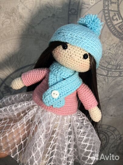 Кукла вязанная 27 см