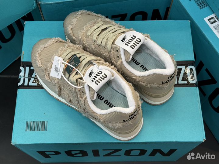 New Balance Miu Miu x 574 Denim 'Colonial Beige'