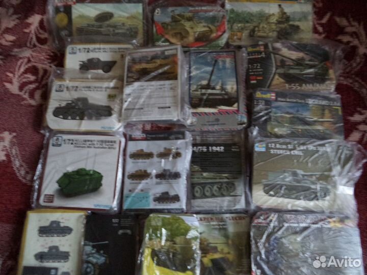 Сборные модели без коробок 1/72