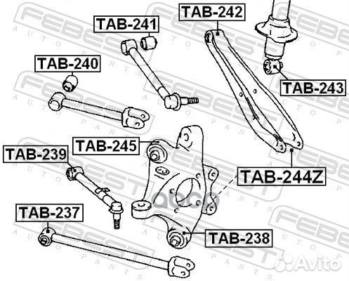 Сайлентблок TAB-244Z TAB-244Z Febest