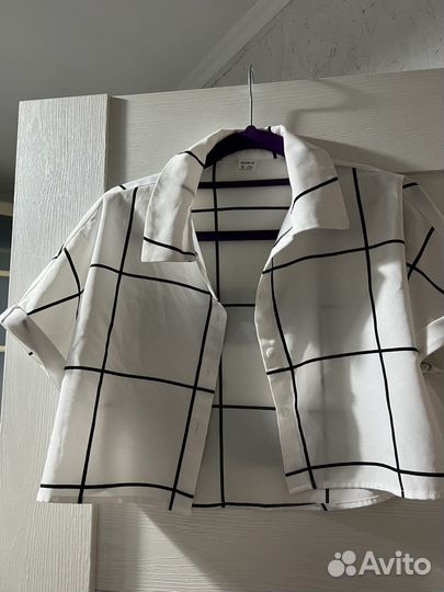 Укороченная рубашка shein