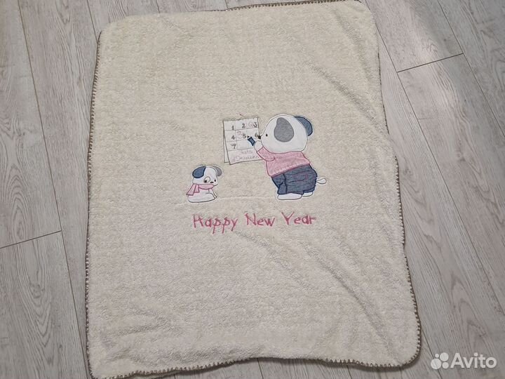 Плед детский плюшевый