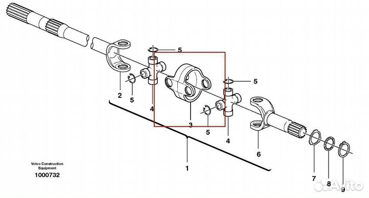 419738 Фланец муфта соединительная полуоси