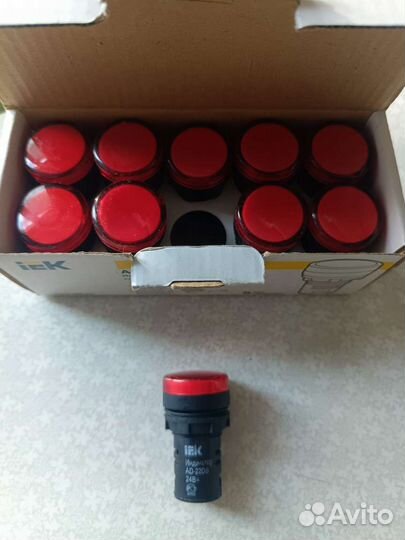 Индикатор сигнальный светодиод LEK AD-22DS красный