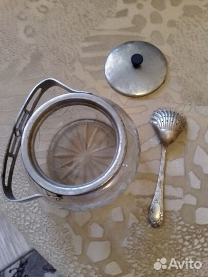 Сахарница с крышкой СССР