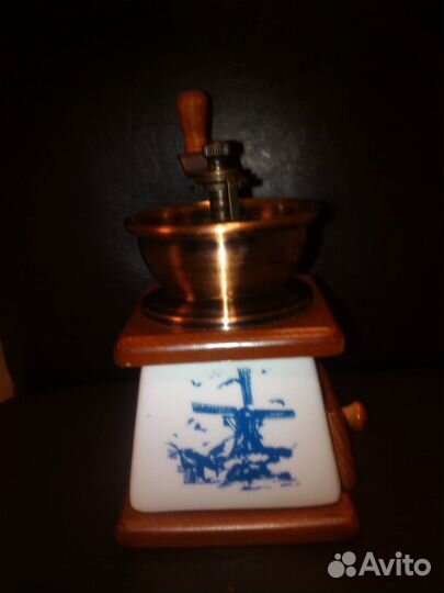 Кофемолка Медь Дерево Керамика