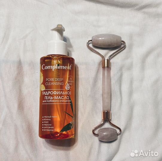 Гидрофильное масло и массажер для лица