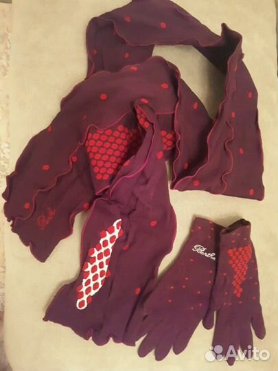 Шарф + перчатки женские, Франция