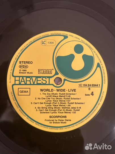 Scorpions Lp оригинал