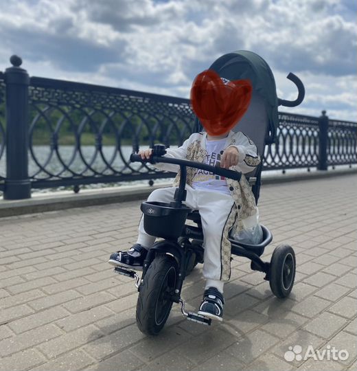 Трехколесный велосипед коляска