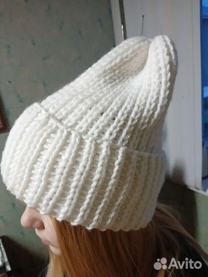 Шапка вязаная ручная работа