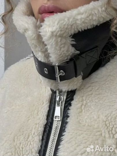 Дубленка тедди оверсайз демисезонная ррL