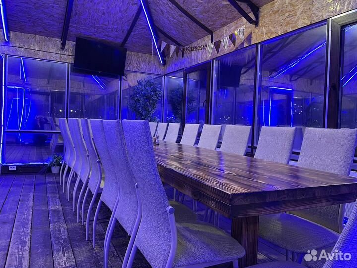 Аренда беседки на берегу с мангалом