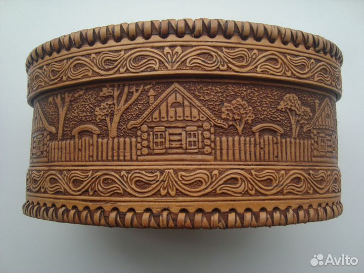 Шкатулка берестяная 