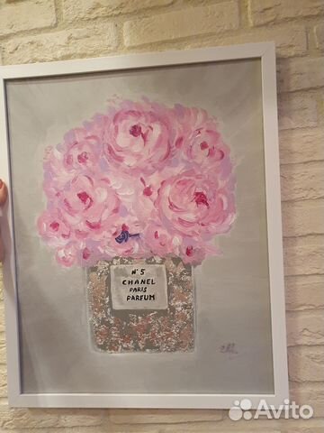 Картина цветы акрил