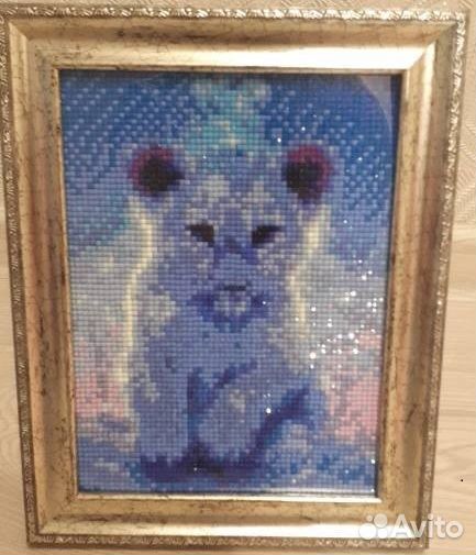 Алмазная мозаика - Тигры (тигренок)